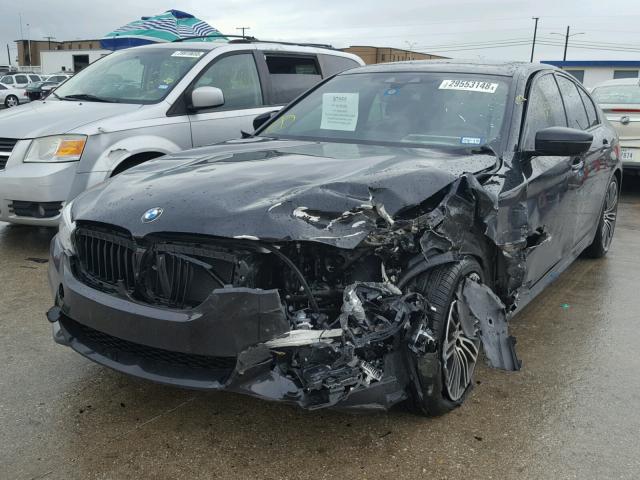 WBAJE5C57JG917839 - 2018 BMW 540 I Czarny zdjęcie 2