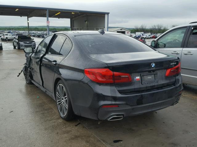 WBAJE5C57JG917839 - 2018 BMW 540 I Czarny zdjęcie 3