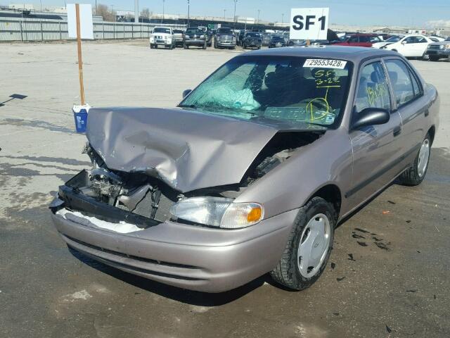 1Y1SK52801Z420644 - 2001 CHEVROLET GEO PRIZM 金色 照片 2