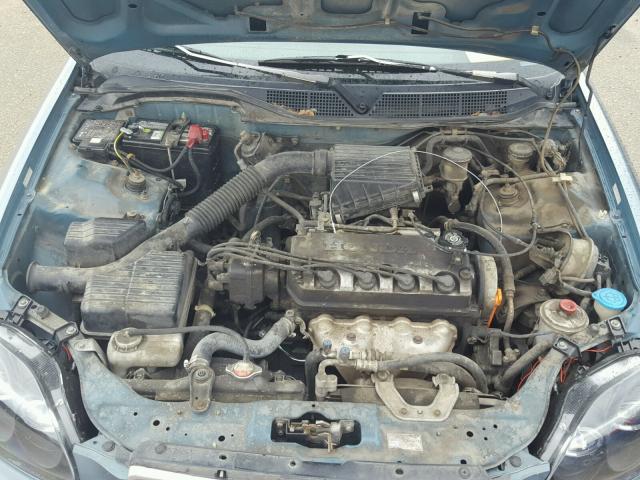 2HGEJ6572WH509332 - 1998 HONDA CIVIC LX BLUE photo 7