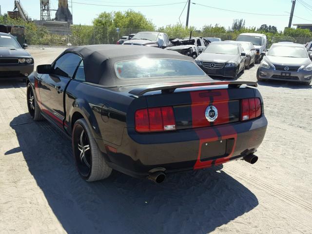 1ZVHT85H355250959 - 2005 FORD MUSTANG GT BLACK photo 3