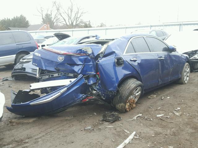 1G6AA5RX0D0138631 - 2013 CADILLAC ATS BLUE photo 4