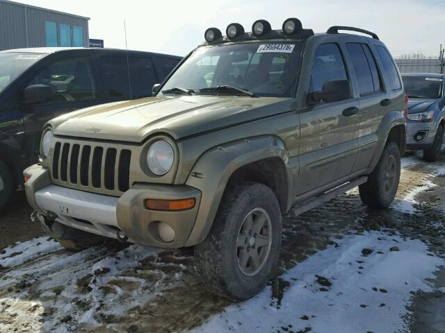 1J4GL38K22W361110 - 2002 JEEP LIBERTY RE GREEN photo 2