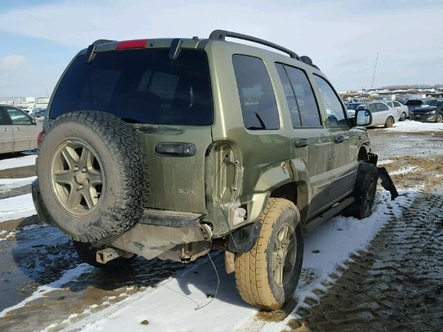 1J4GL38K22W361110 - 2002 JEEP LIBERTY RE GREEN photo 4