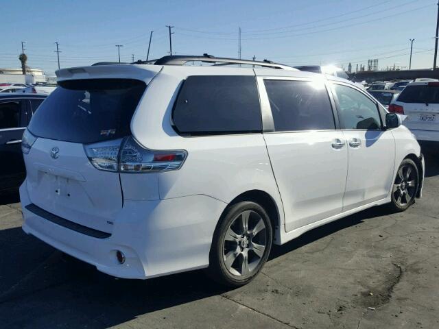 5TDXK3DC0FS663394 - 2015 TOYOTA SIENNA SPO WHITE photo 4