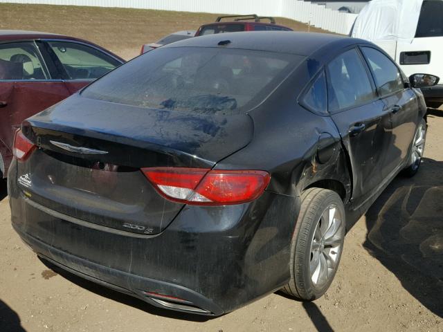 1C3CCCBB3FN723488 - 2015 CHRYSLER 200 S BLACK photo 4