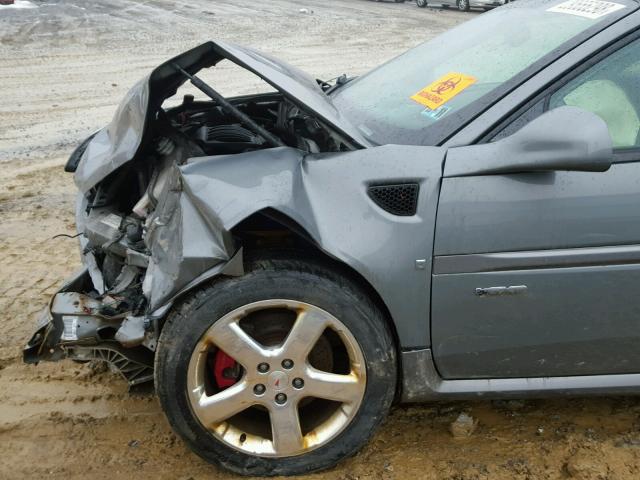 2G2WC55CX81181923 - 2008 PONTIAC GRAND PRIX GRAY photo 9