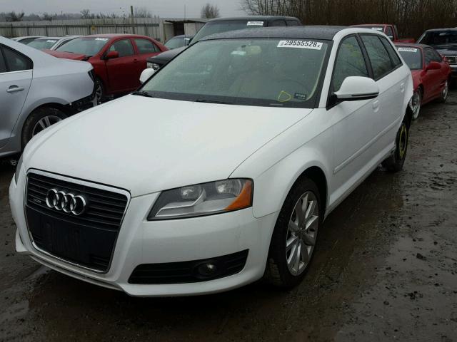 WAUKF78P19A009232 - 2009 AUDI A3 2.0T QU WHITE photo 2