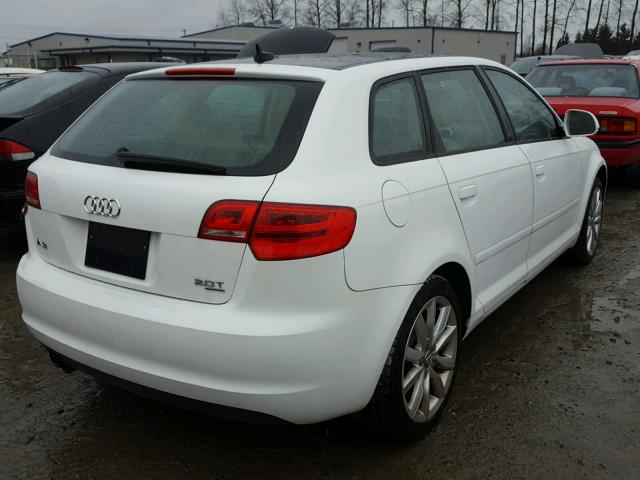 WAUKF78P19A009232 - 2009 AUDI A3 2.0T QU WHITE photo 4