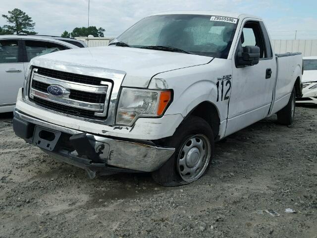 1FTNF1CF0DKE06848 - 2013 FORD F150 WHITE photo 2