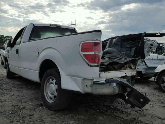 1FTNF1CF0DKE06848 - 2013 FORD F150 WHITE photo 3