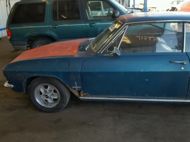 105376W187665 - 1966 CHEVROLET CORVAIR BLUE photo 9