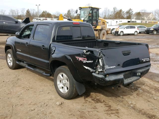 5TEJU62N75Z123466 - 2005 TOYOTA TACOMA DOU BLACK photo 3