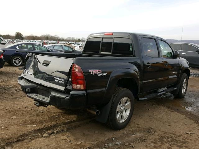 5TEJU62N75Z123466 - 2005 TOYOTA TACOMA DOU BLACK photo 4