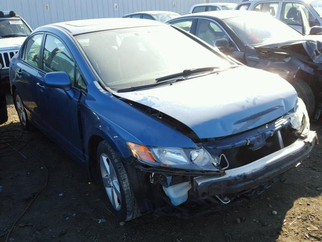 1HGFA16908L102560 - 2008 HONDA CIVIC EXL BLUE photo 1