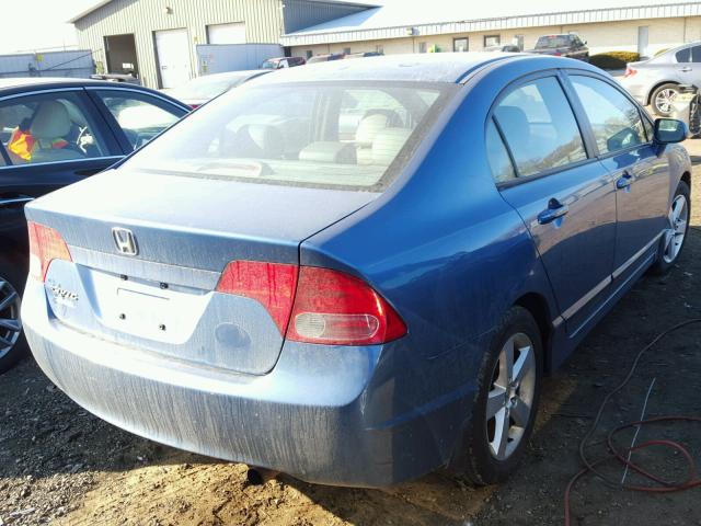 1HGFA16908L102560 - 2008 HONDA CIVIC EXL BLUE photo 4