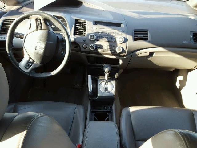 1HGFA16908L102560 - 2008 HONDA CIVIC EXL BLUE photo 9