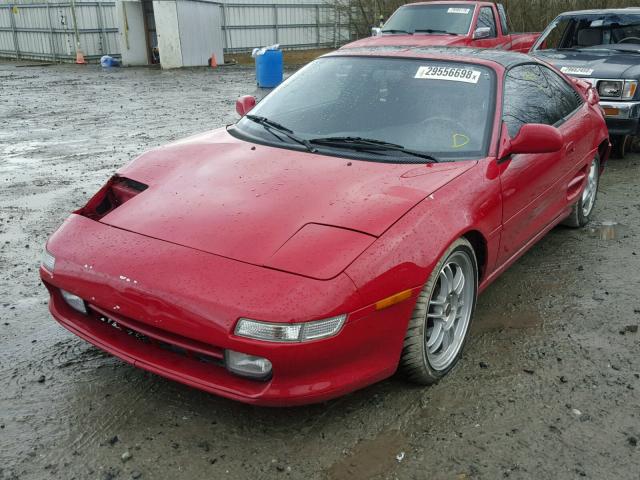 JT2SW22N3M0038977 - 1991 TOYOTA MR2 SPORT RED photo 2