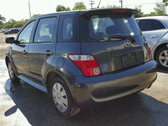JTKKT624765012282 - 2006 TOYOTA SCION XA CHARCOAL photo 3