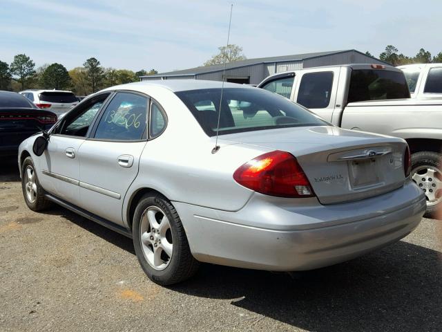 1FAHP52U91A160584 - 2001 FORD TAURUS LX SILVER photo 3