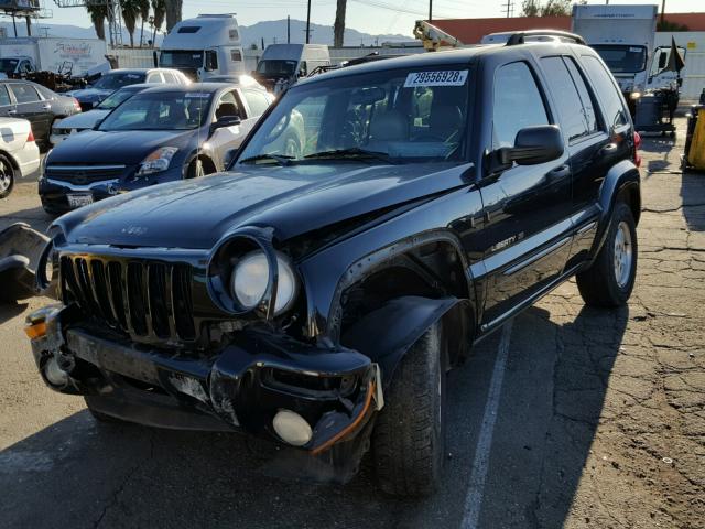 1J4GK58K53W568719 - 2003 JEEP LIBERTY LI BLACK photo 2