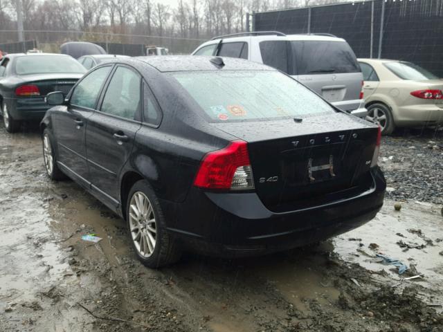 YV1382MS6A2492126 - 2010 VOLVO S40 2.4I BLACK photo 3