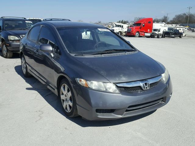 2HGFA16519H520881 - 2009 HONDA CIVIC LX GRAY photo 1