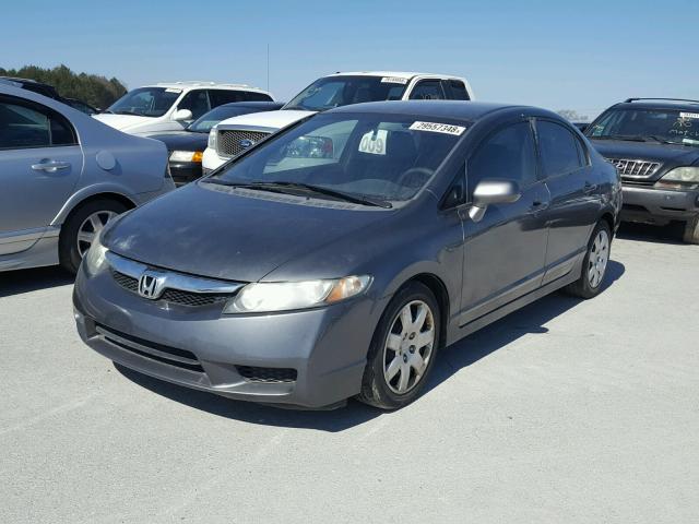 2HGFA16519H520881 - 2009 HONDA CIVIC LX GRAY photo 2