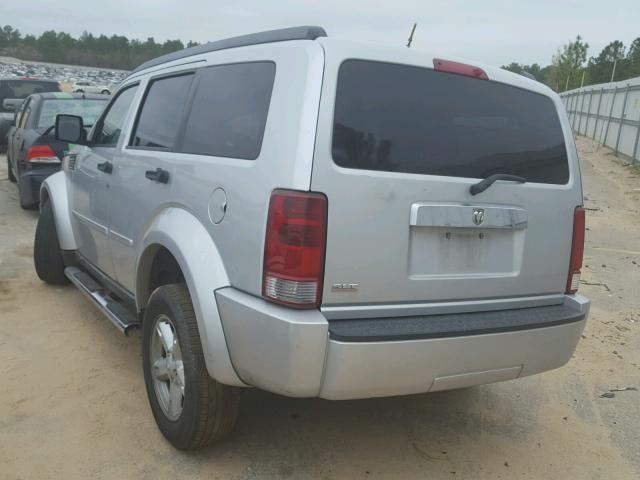 1D8GT58K07W614077 - 2007 DODGE NITRO SLT SILVER photo 3