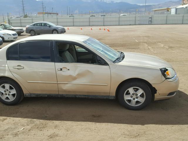 1G1ZT54834F157612 - 2004 CHEVROLET MALIBU LS ოქროსფერი ფოტო 9