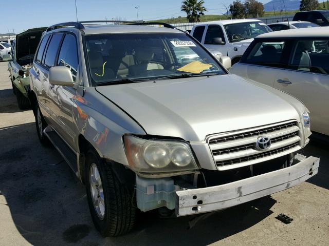 JTEGF21A930093231 - 2003 TOYOTA HIGHLANDER GOLD photo 1