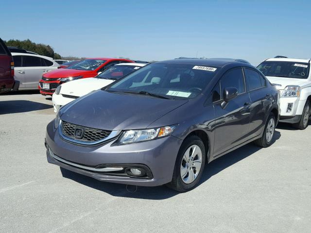 19XFB2F57FE016957 - 2015 HONDA CIVIC LX GRAY photo 2