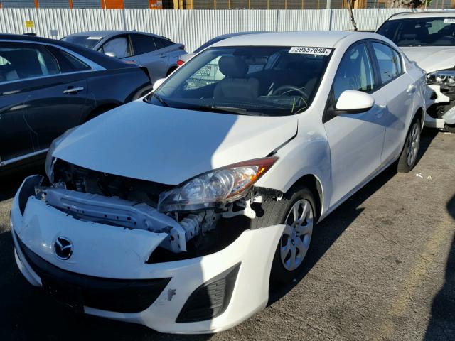 JM1BL1UG0B1461550 - 2011 MAZDA 3 I WHITE photo 2