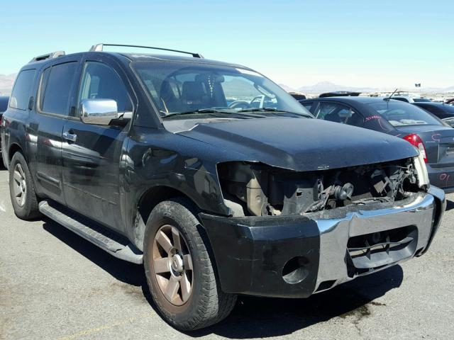 5N1AA08A25N733378 - 2005 NISSAN ARMADA SE BLACK photo 1