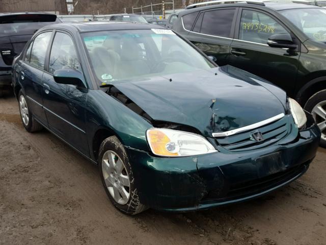 2HGES26762H575140 - 2002 HONDA CIVIC EX GREEN photo 1