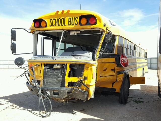 1BABNCPA5CF287289 - 2012 BLUE BIRD SCHOOL BUS YELLOW photo 2