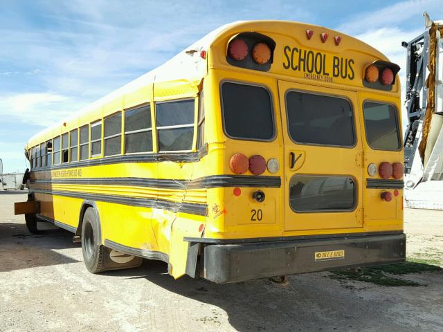 1BABNCPA5CF287289 - 2012 BLUE BIRD SCHOOL BUS YELLOW photo 3