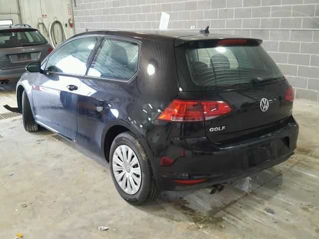 3VW817AU9FM020860 - 2015 VOLKSWAGEN GOLF BLACK photo 3