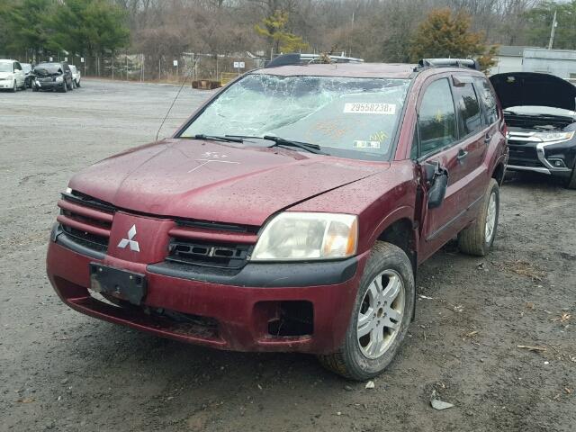 4A4MN21S74E048238 - 2004 MITSUBISHI ENDEAVOR L BURGUNDY photo 2