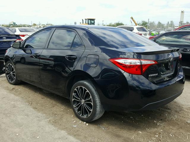 2T1BURHEXFC361834 - 2015 TOYOTA COROLLA L BLACK photo 3