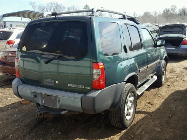 5N1ED28Y81C516067 - 2001 NISSAN XTERRA XE GREEN photo 4