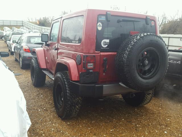 1C4AJWAG2DL587693 - 2013 JEEP WRANGLER S RED photo 3