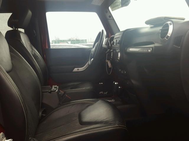 1C4AJWAG2DL587693 - 2013 JEEP WRANGLER S RED photo 5