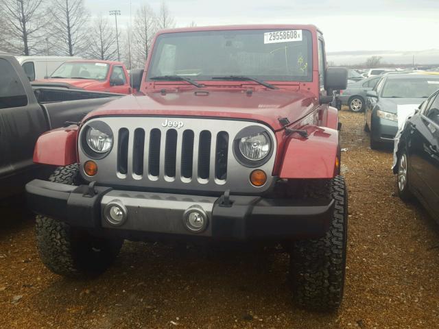1C4AJWAG2DL587693 - 2013 JEEP WRANGLER S RED photo 9