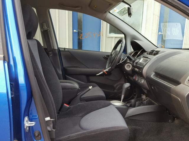 JHMGD38677S047794 - 2007 HONDA FIT S BLUE photo 5