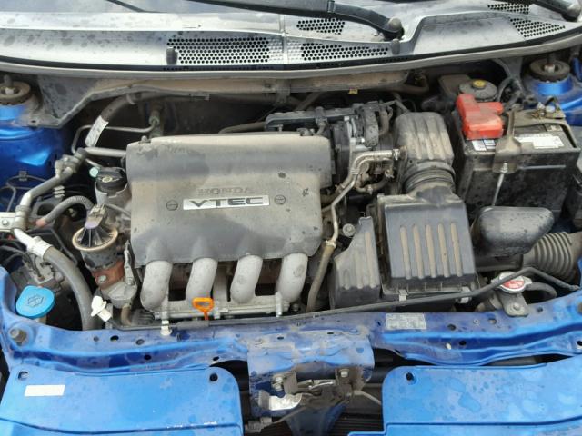 JHMGD38677S047794 - 2007 HONDA FIT S BLUE photo 7