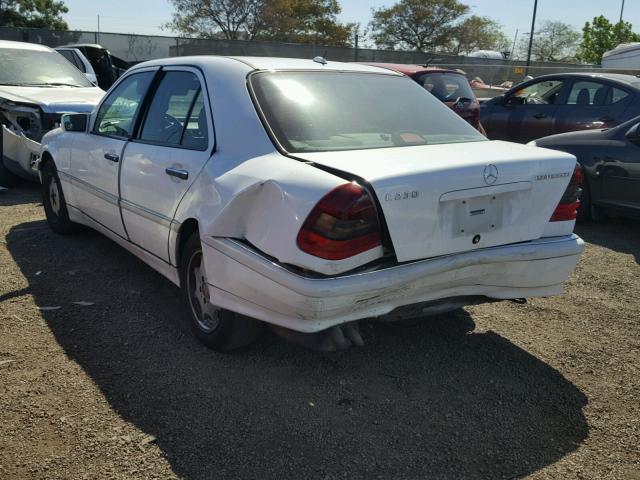 WDBHA24G7YA816887 - 2000 MERCEDES-BENZ C 230 WHITE photo 3