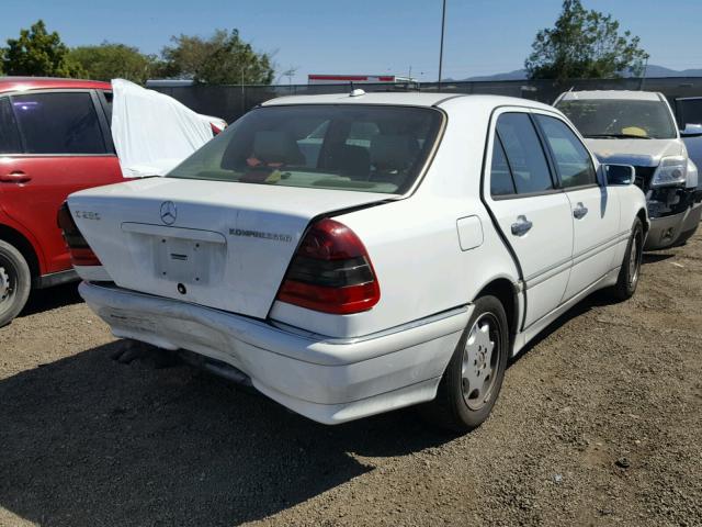 WDBHA24G7YA816887 - 2000 MERCEDES-BENZ C 230 WHITE photo 4