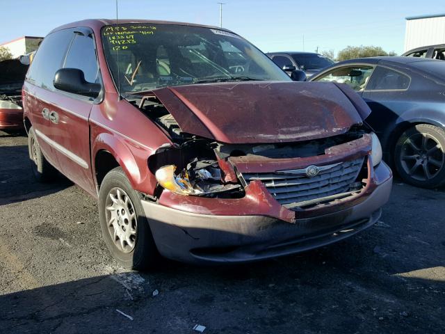 1C4GJ15B72B564196 - 2002 CHRYSLER VOYAGER EC BURGUNDY photo 1