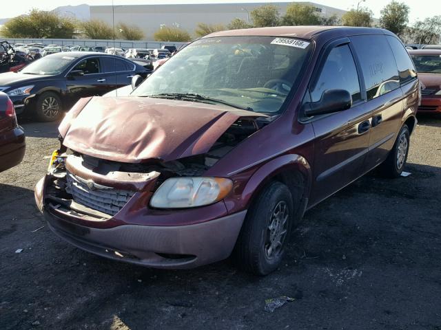 1C4GJ15B72B564196 - 2002 CHRYSLER VOYAGER EC BURGUNDY photo 2